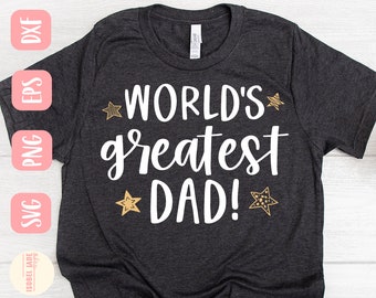 O Melhor Pai do Mundo SVG: Design de Camiseta para o Dia dos Pais (Download Digital)