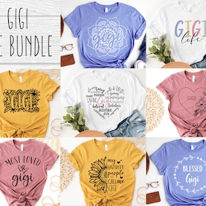 Gigi SVG bundle design - Gigi Bundle SVG file for Cricut - Gigi shirt SVG bundle - Mothers Day Digital Download