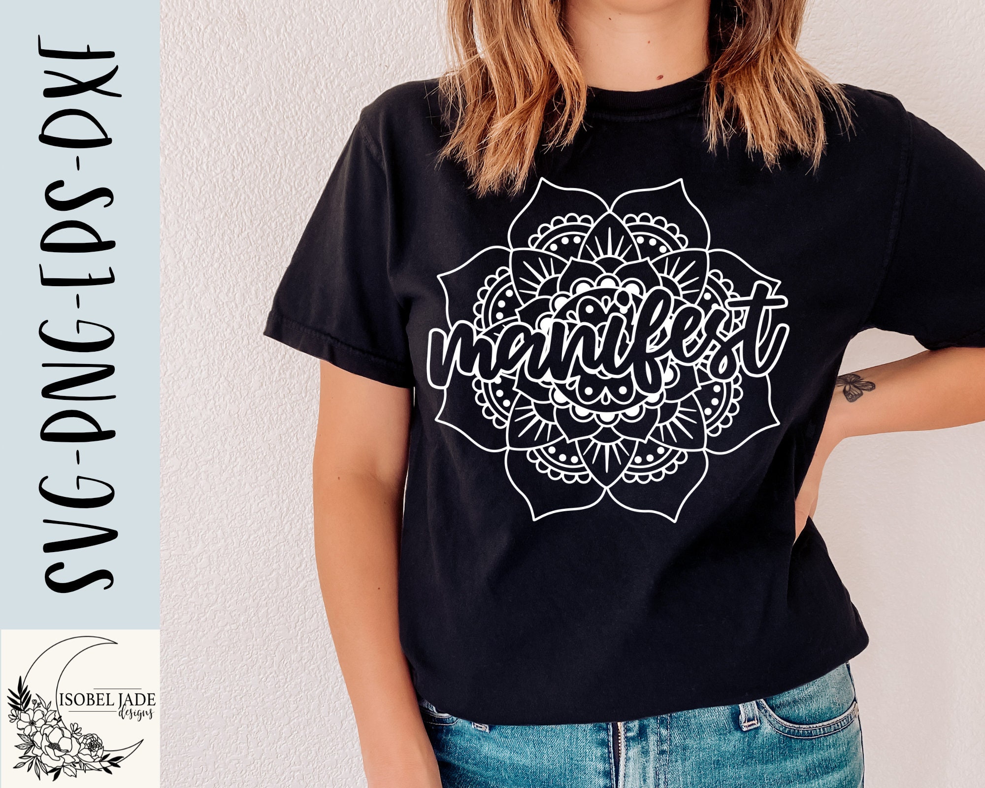 Manifest Svg Free Spirit Svg Mandala Svg Good Vibes Shirt - Etsy Canada