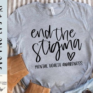 End the stigma svg, Mental health svg, are u okay svg, Ribbon svg, You matter svg, Shirt svg, SVG, PNG, EPS, Dxf, Cricut