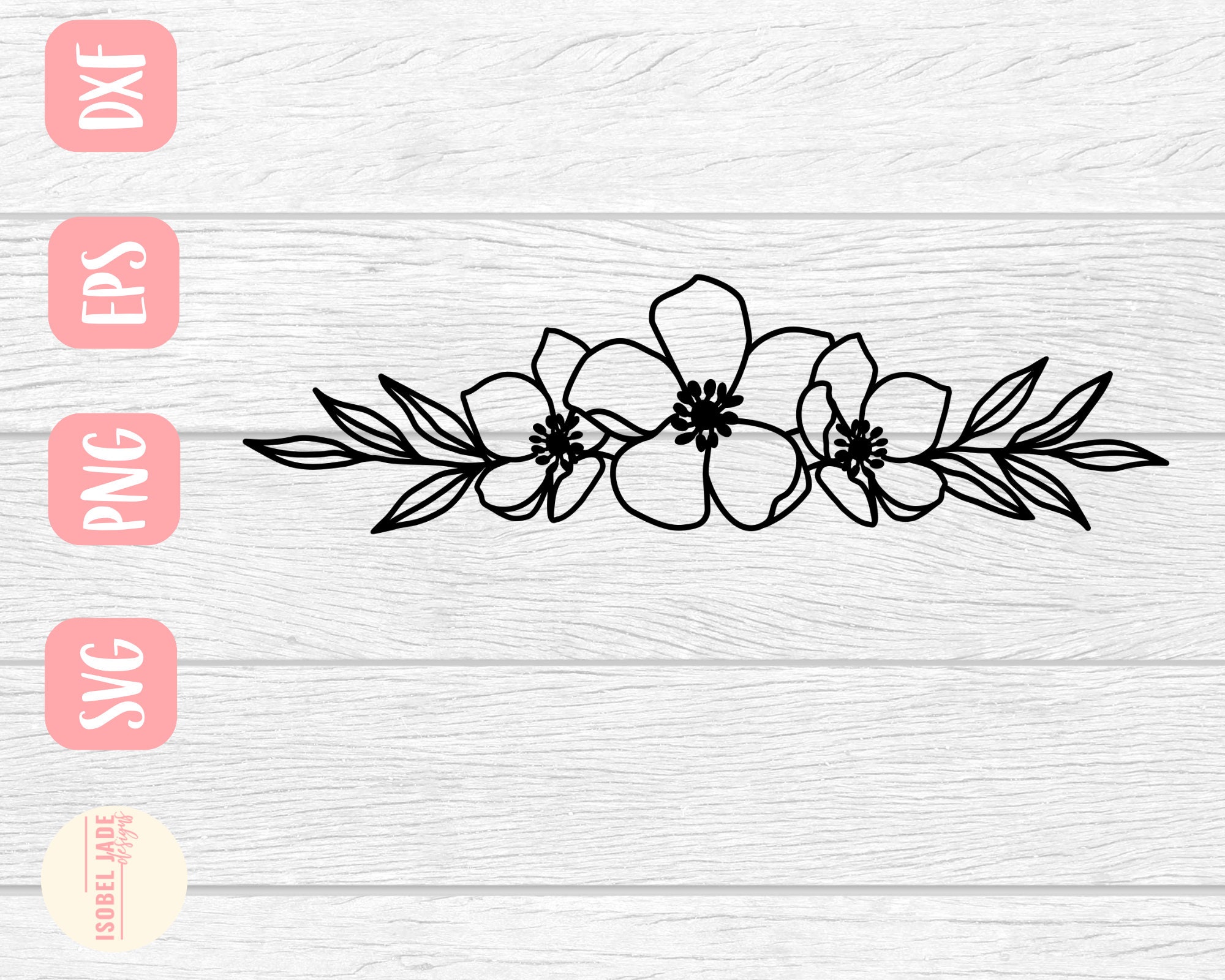 simple flower border