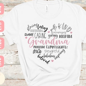 Melhor design SVG da vovó - Arquivo SVG da vovó para Cricut - Camisa da vovó svg - Download digital