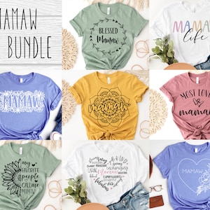 Mamaw SVG bundle design - Mamaw Bundle SVG file for Cricut - Mamaw shirt SVG bundle - Mothers Day Digital Download