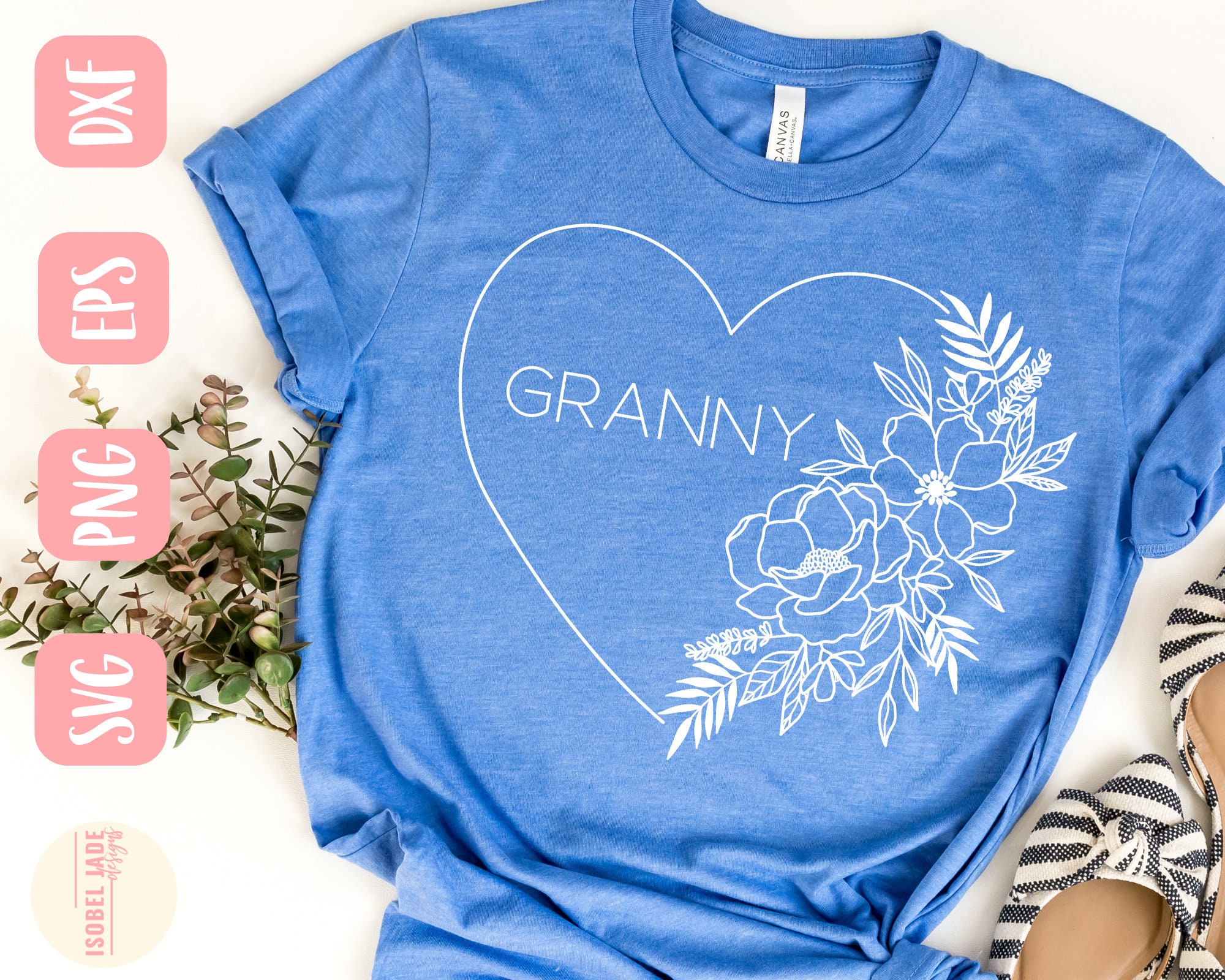Granny heart svg, Grandma svg, Shirt, I love my grandkids svg, heart