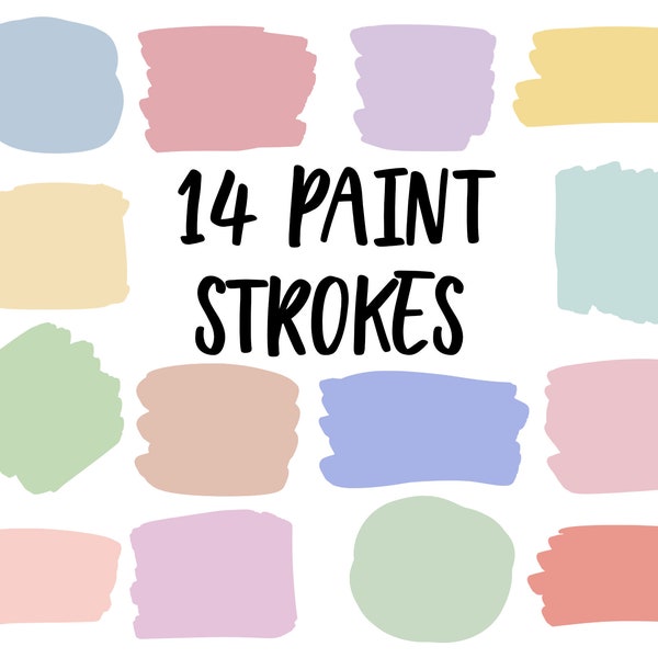 Paint brush stroke SVG bundle design - Paint stroke Bundle SVG file for Cricut - Keyring SVG bundle - Popular Digital Download