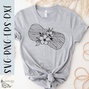 Garn SVG Design - Florale Garn SVG für Cricut - Strickwolle SVG - Häkeln SVG-Schnitt-Datei