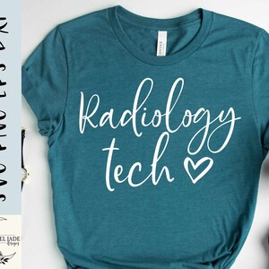 Radiology Tech Loveheart SVG Design: Cricut & Silhouette (Digital Download)