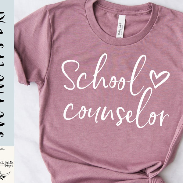 School Counselor SVG design - Counselor SVG file for Cricut - School guidance counselor SVG - Counselor shirt svg - Digital download