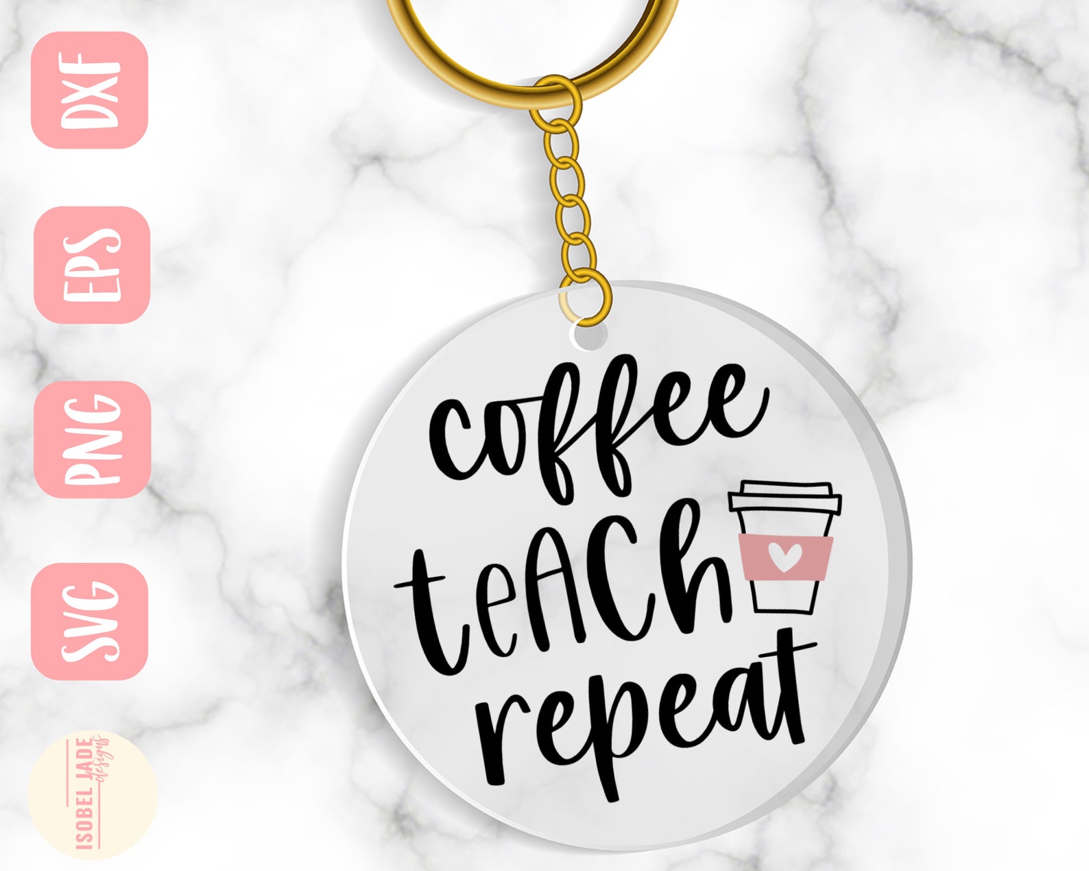 Teacher Keychain SVG Bundle Design Teacher Bundle SVG File - Etsy