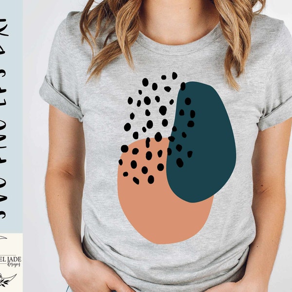 Boho shirt SVG design - Modern abstract SVG file for Cricut - Shirt SVG - Trendy Digital Download