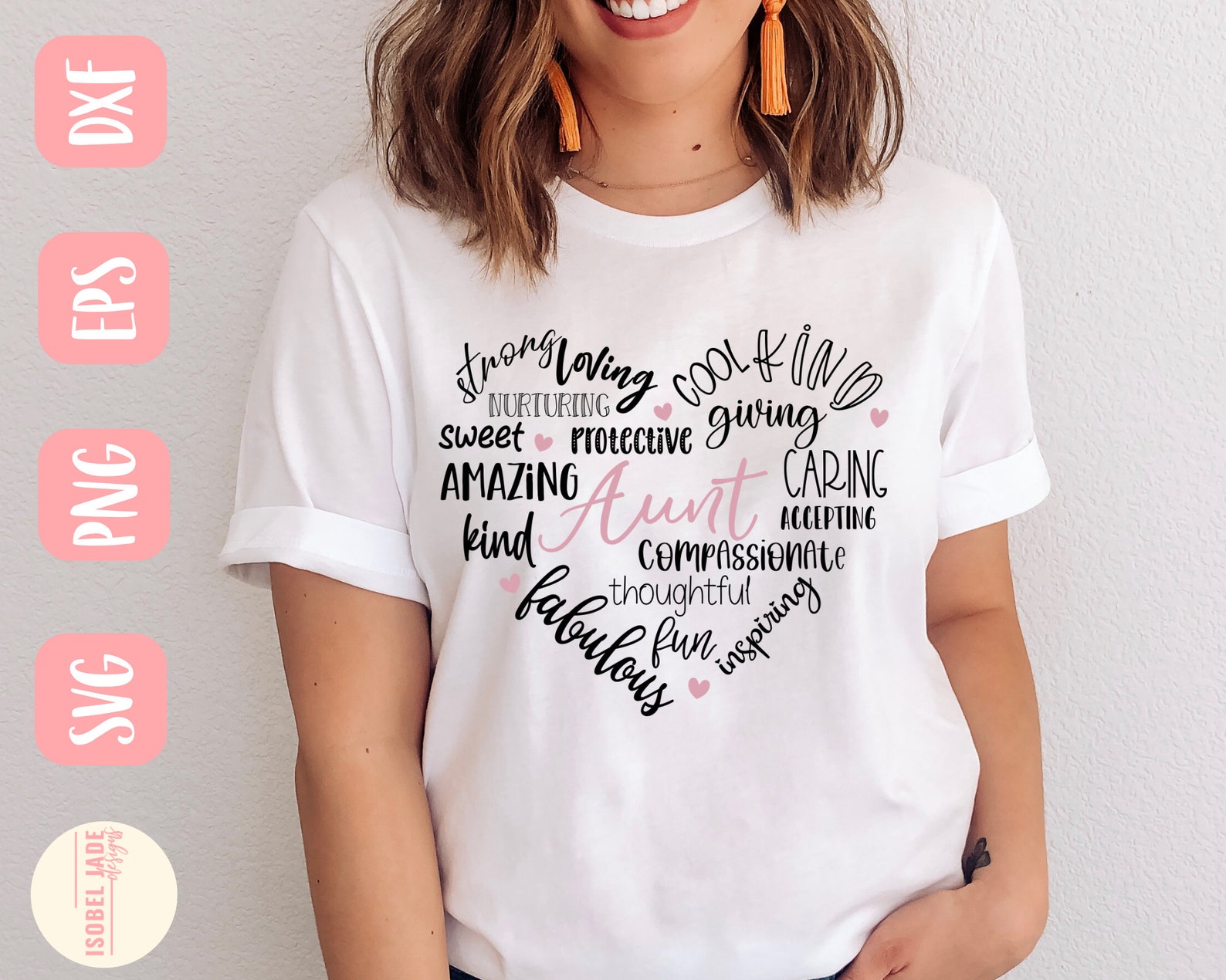 Aunt heart svg Aunt svg Shirt Auntie svg Heart svg | Etsy