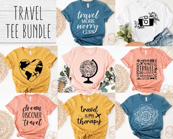 Travel Is My Therapy Cute Adventure Vacation Quote T-Shirt Travel Is My Therapy Cute Adventure Vacation Quote T-Shirt