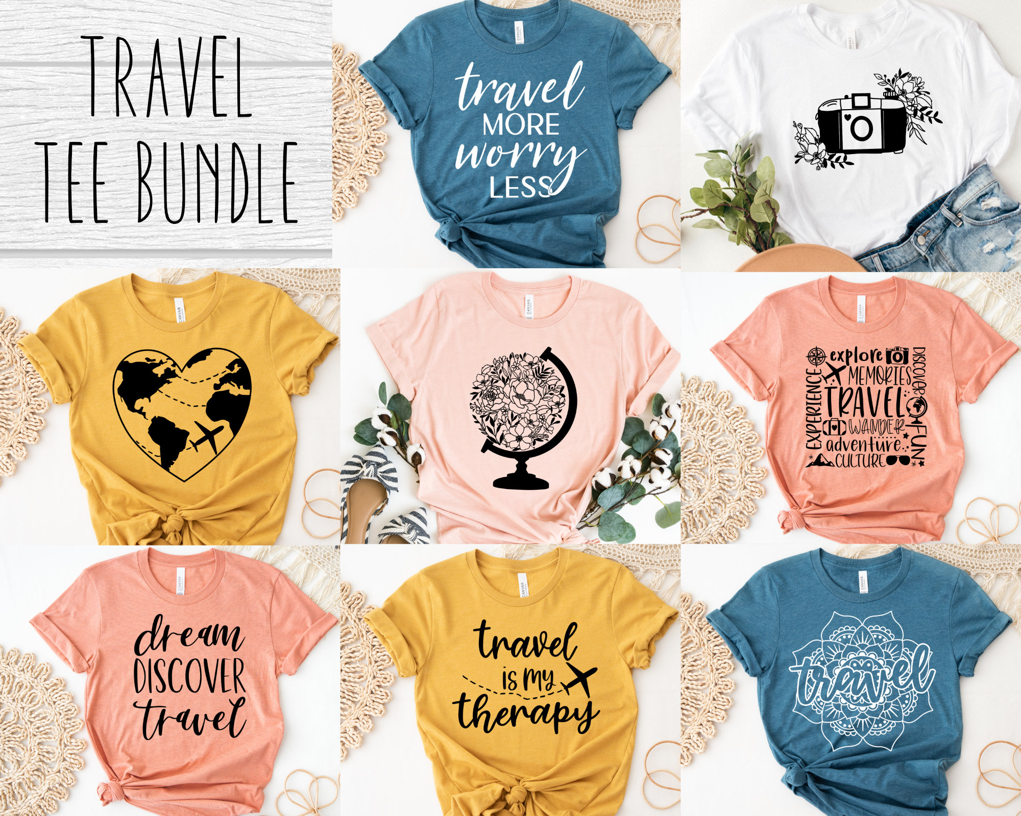 Travel Is My Therapy Cute Adventure Vacation Quote T-Shirt Travel Is My Therapy Cute Adventure Vacation Quote T-Shirt