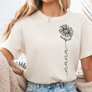 Nana Flower SVG: Wildblumen Enkelkind-Shirt Design (digitaler Download)