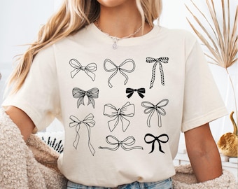 Bows Collage SVG: Coquette Bows Shirt Cut File (Digital Download)