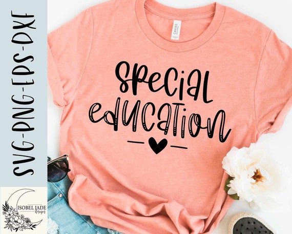 Special Education SVG: Heart SPED Shirt Design (Digital Download)