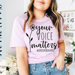 Logopäde Svg, Logopäde Svg, Logopäde svg, Deine Stimme zählt svg, Shirt, SLP Life svg, SVG, PNG, eps, Dxf, Sofort Download, Cricut
