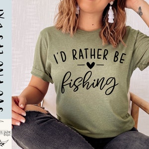 Prefiero estar pescando diseño SVG - Fishing Mama SVG archivo para Cricut - Funny Fish SVG - Cortar archivo - Descarga digital