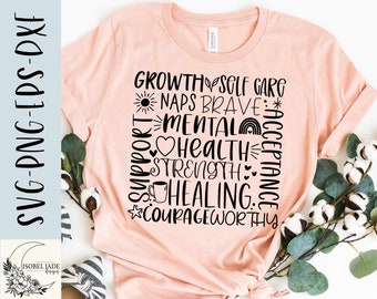 Mental health SVG design - Mental health matters shirt SVG file for Cricut -  Inspirational SVG - Digital Download