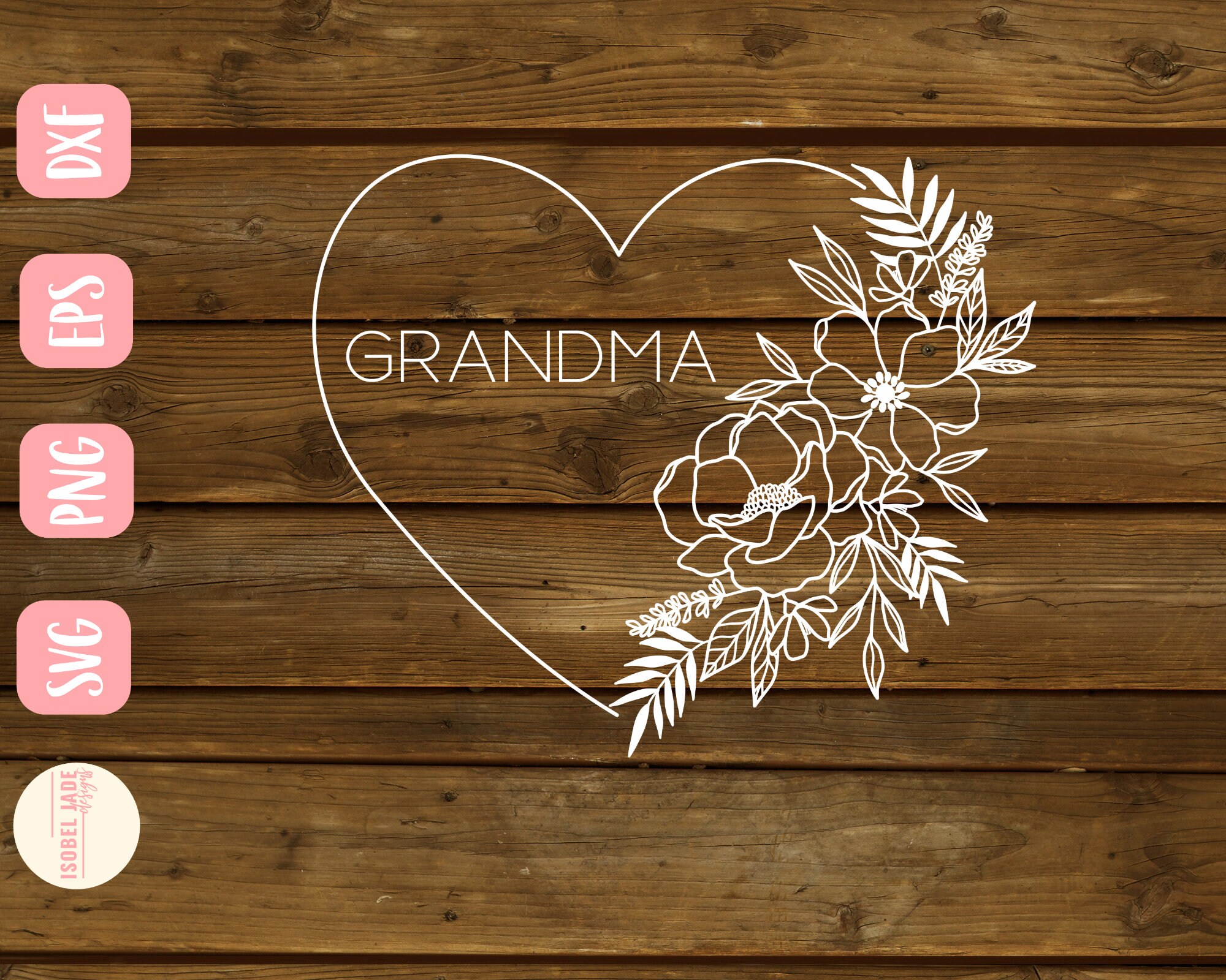 Grandma heart svg, Grandma svg, Shirt, I love my grandkids svg, heart