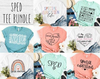 Special Education Teacher SVG Bundle: SPED Shirt Designs (Digital Download)