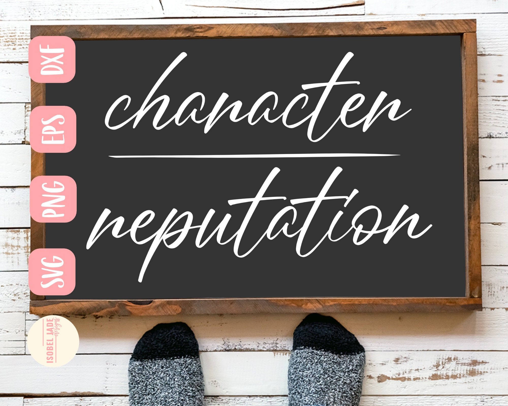 Character over reputation svg Be the good svg Self love svg | Etsy