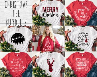 Christmas SVG Bundle - Christmas shirt SVG for Cricut - Christmas tee SVG bundle - Buffalo Digital Download