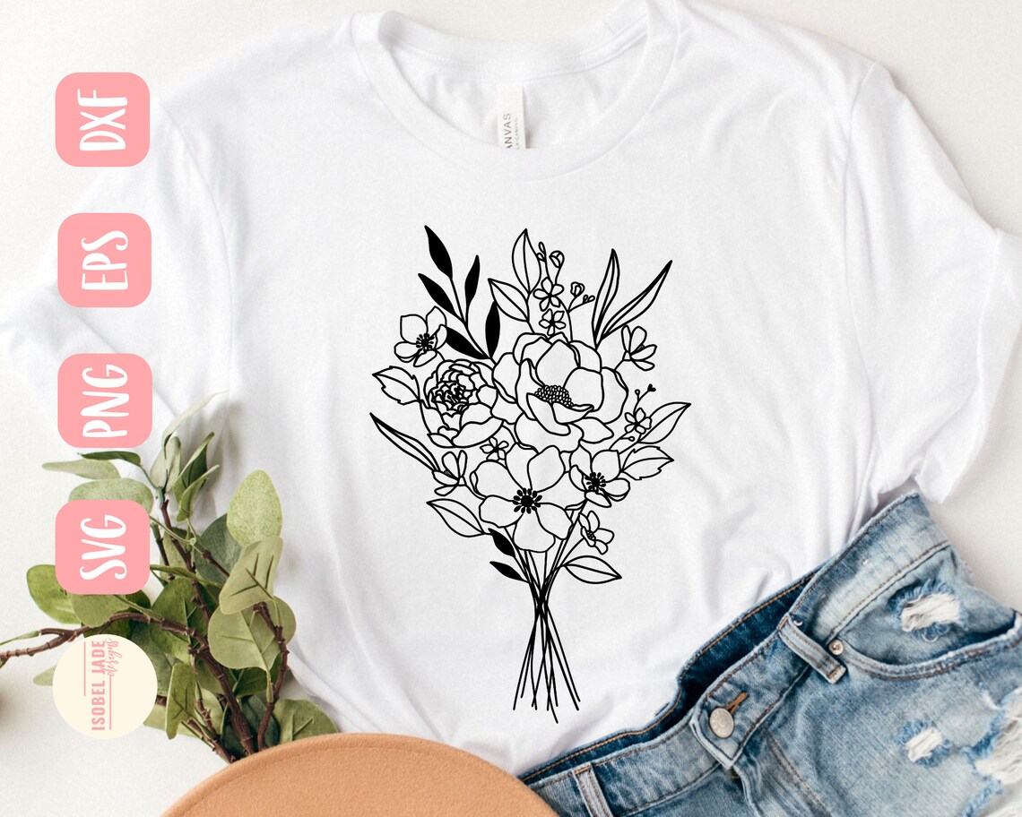 Free Free 152 Wild Flower Bouquet Svg SVG PNG EPS DXF File