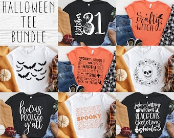 Halloween SVG Mega Bundle - Shirt Designs for Cricut | Halloween Tee SVGs | Dxf, Eps, Png Formats | Instant Digital Download