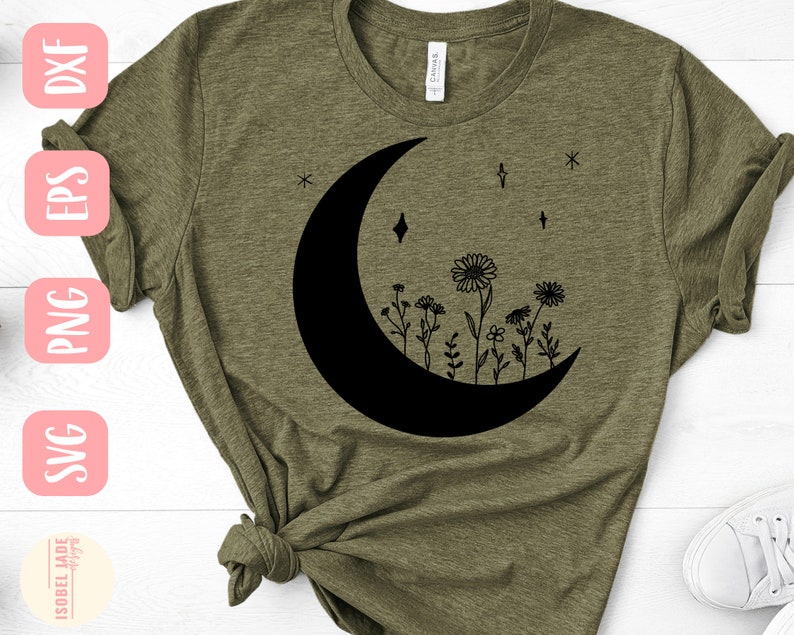 Free Free Flower Moon Svg SVG PNG EPS DXF File