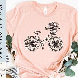 Bicycle SVG Design Wildflower SVG File for Cricut Wild - Etsy