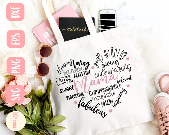 Mama heart svg, Mama svg, Shirt, Mom svg, Heart svg, Mother svg, Mothers Day svg, Typography svg, SVG,PNG, EPS, Dxf, Download, Cricut