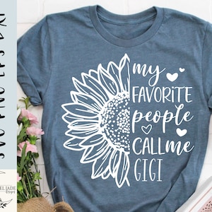 Gigi Sunflower SVG: Grandma Shirt Design (Digital Download)