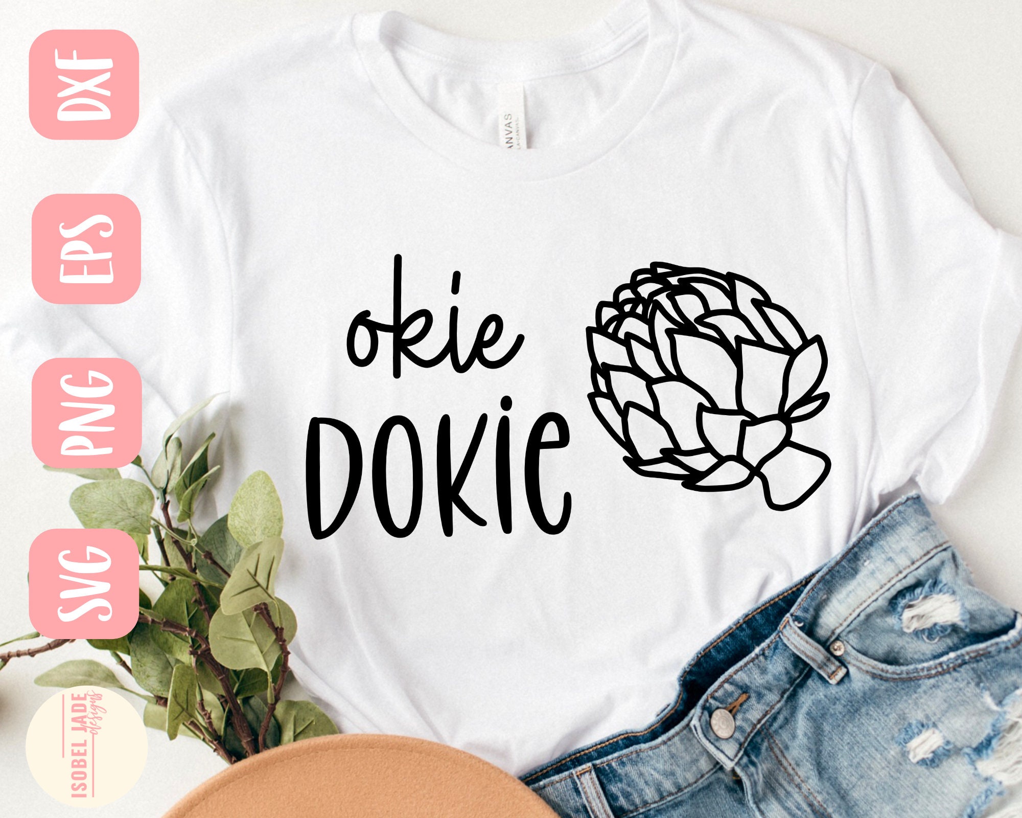 Okie Dokie Artichokie svg Okie Dokie svg Saying svg Etsy