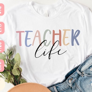Teacher life svg, Teacher svg, Teacher sublimation file, Teacher shirt svg, SVG,PNG, EPS, Dxf, Instant Download, Cricut
