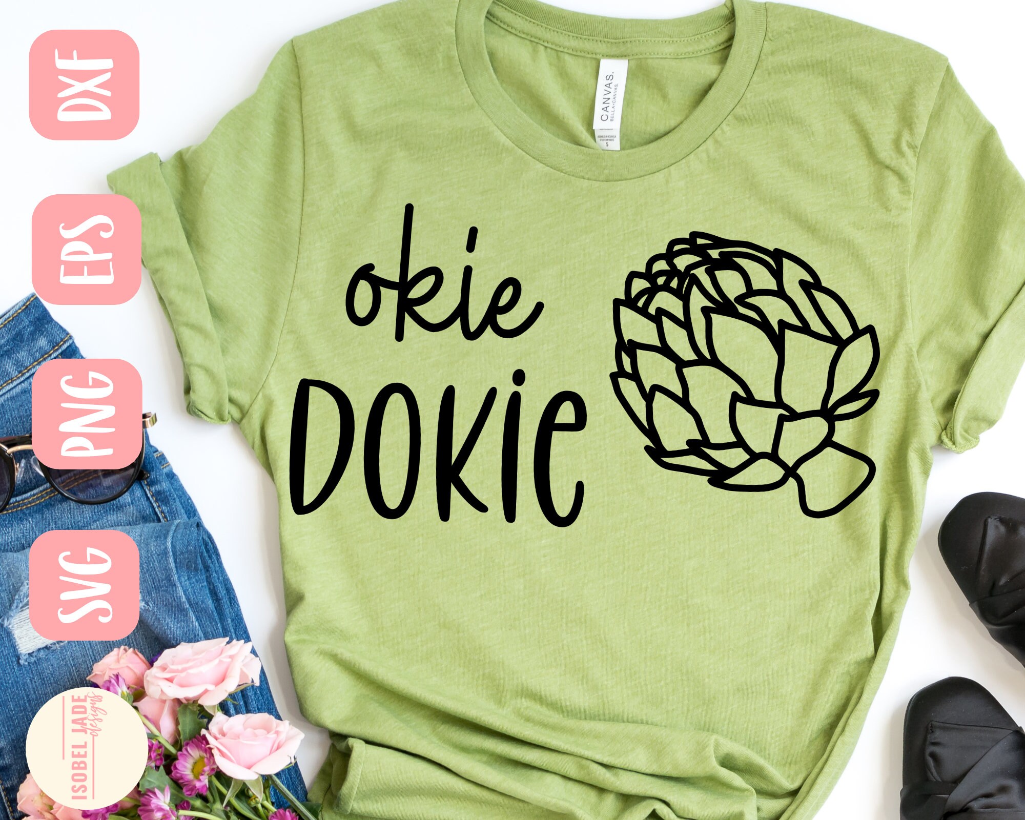 Okie Dokie Artichokie svg, Okie Dokie svg, Saying svg, Artichoke svg