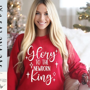 Christmas Glory to the King SVG: Cricut Cut File (Digital Download)