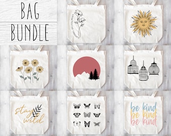 Bag SVG Bundle: Tote Designs for Cricut (Digital Download)