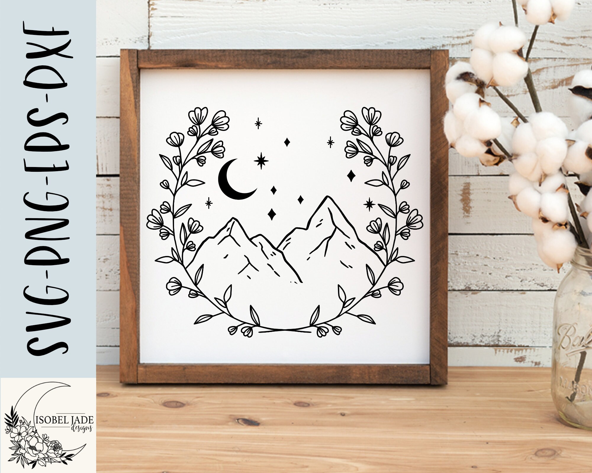 Free Free 104 Mountain Moon Svg SVG PNG EPS DXF File