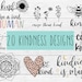 Kindness SVG Bundle, Big Bundle SVG file for Cricut, Be kind bundle SVG - Positive vibes bundle - Digital Download 