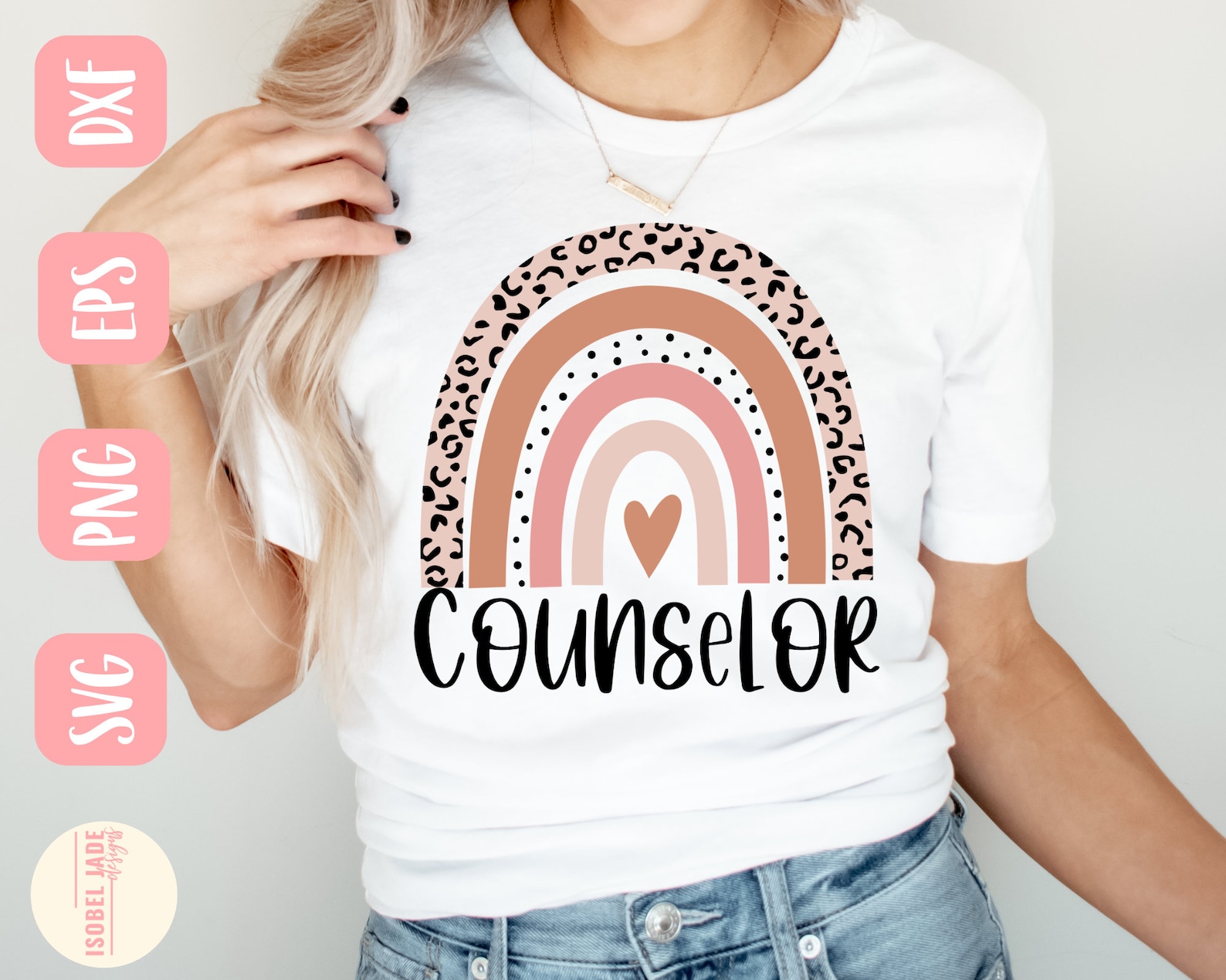 Counselor Svg School Counselor Svg Rainbow Svg Counselor - Etsy