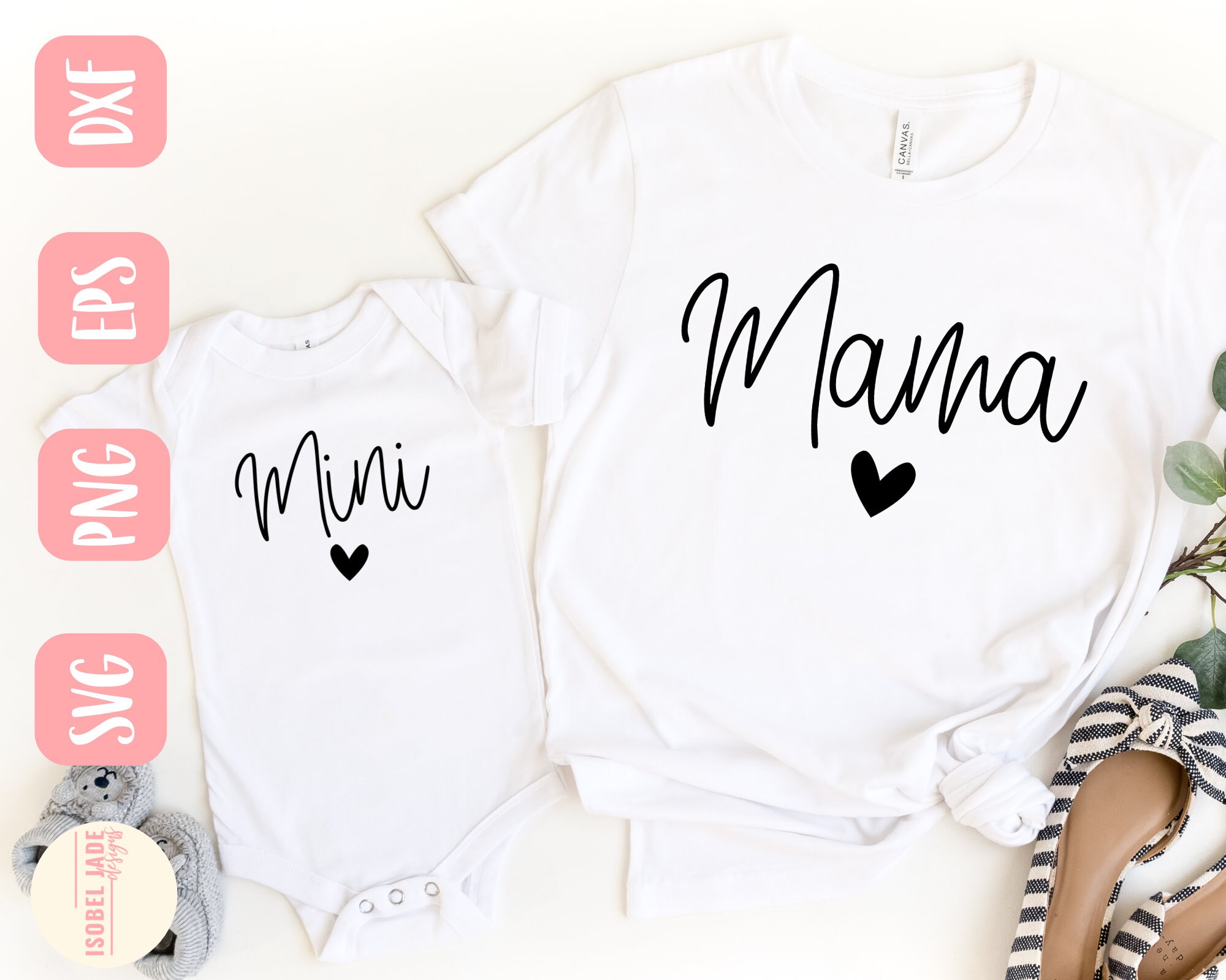 Mama and Mini SVG Design Mommy and Me SVG File for Cricut - Etsy