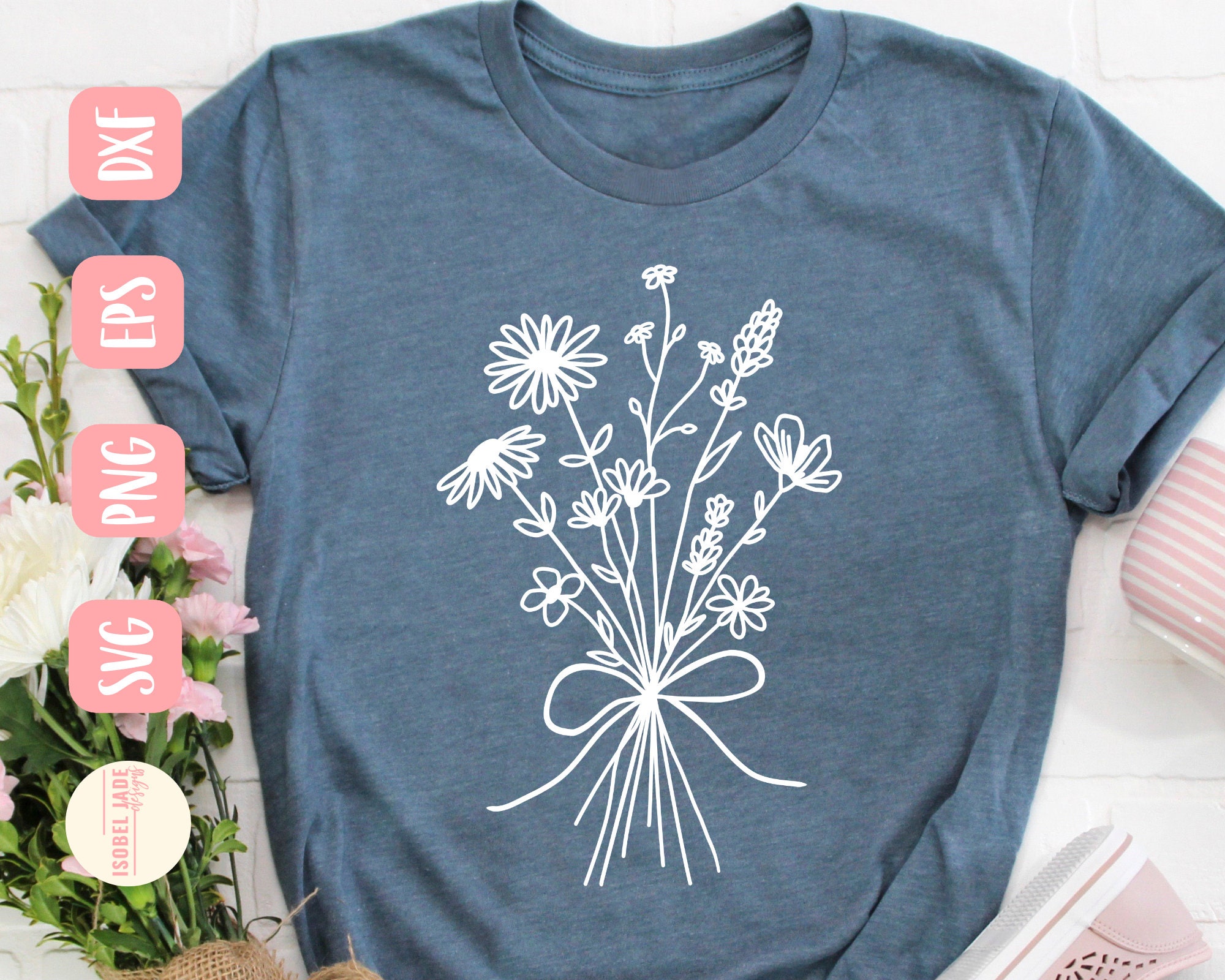 Download Wild flowers svg Wildflower bouquet svg Flower svg Shirt ...