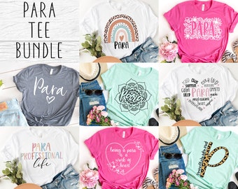Para Teacher Shirt SVG Bundle: Paraprofessional Designs (Digital Download)