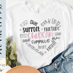 Coração de um cuidador de crianças svg, Puericultura svg, Coração svg, Camisa, Puericultura Coração svg, SVG, PNG, EPS, Dxf, Download instantâneo, Cricut