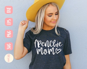 Frenchie Mom SVG: Französische Bulldogge Design (Digitaler Download)