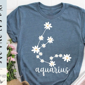 Aquarius sterrenbeeld svg, Daisy svg, Waterman svg, Horoscoop svg, Dierenriem svg, SVG, DXF, eps, Dxf, Instant Download, Cricut