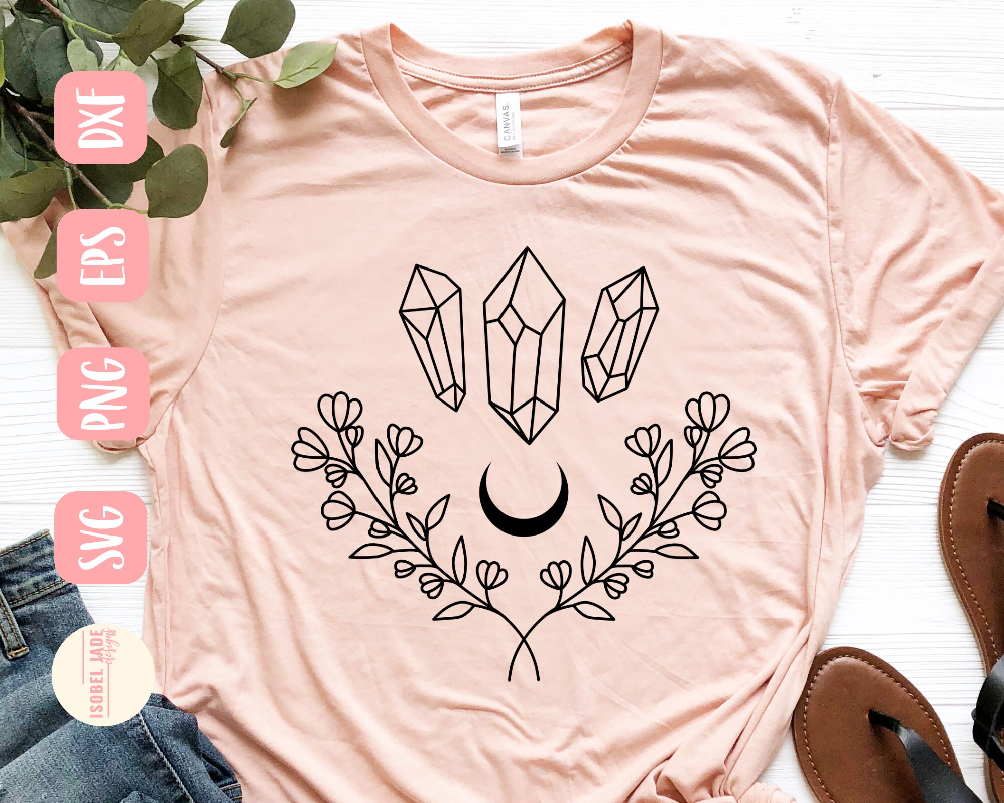 Crystal SVG Design Crystal Shirt SVG File for Cricut Etsy