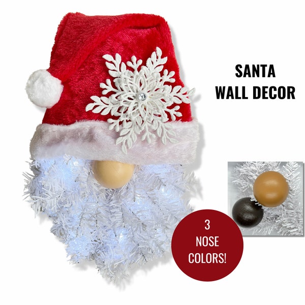 Light up Santa Face Etsy