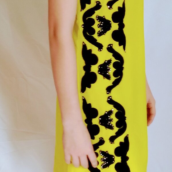 Yellow Pageant Interview Dress Etsy